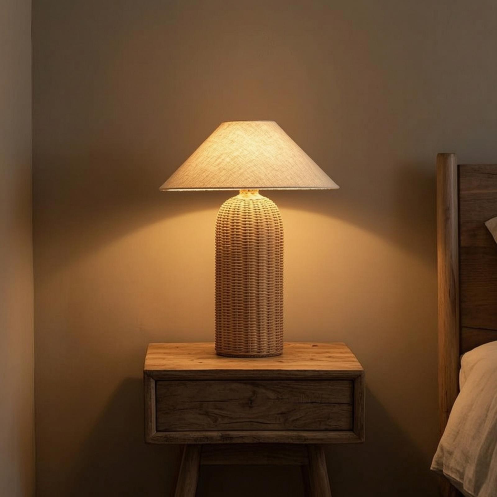 مصباح طاولة جانبي بقاعدة من ال - مراجعة Desk Lamp وسعره