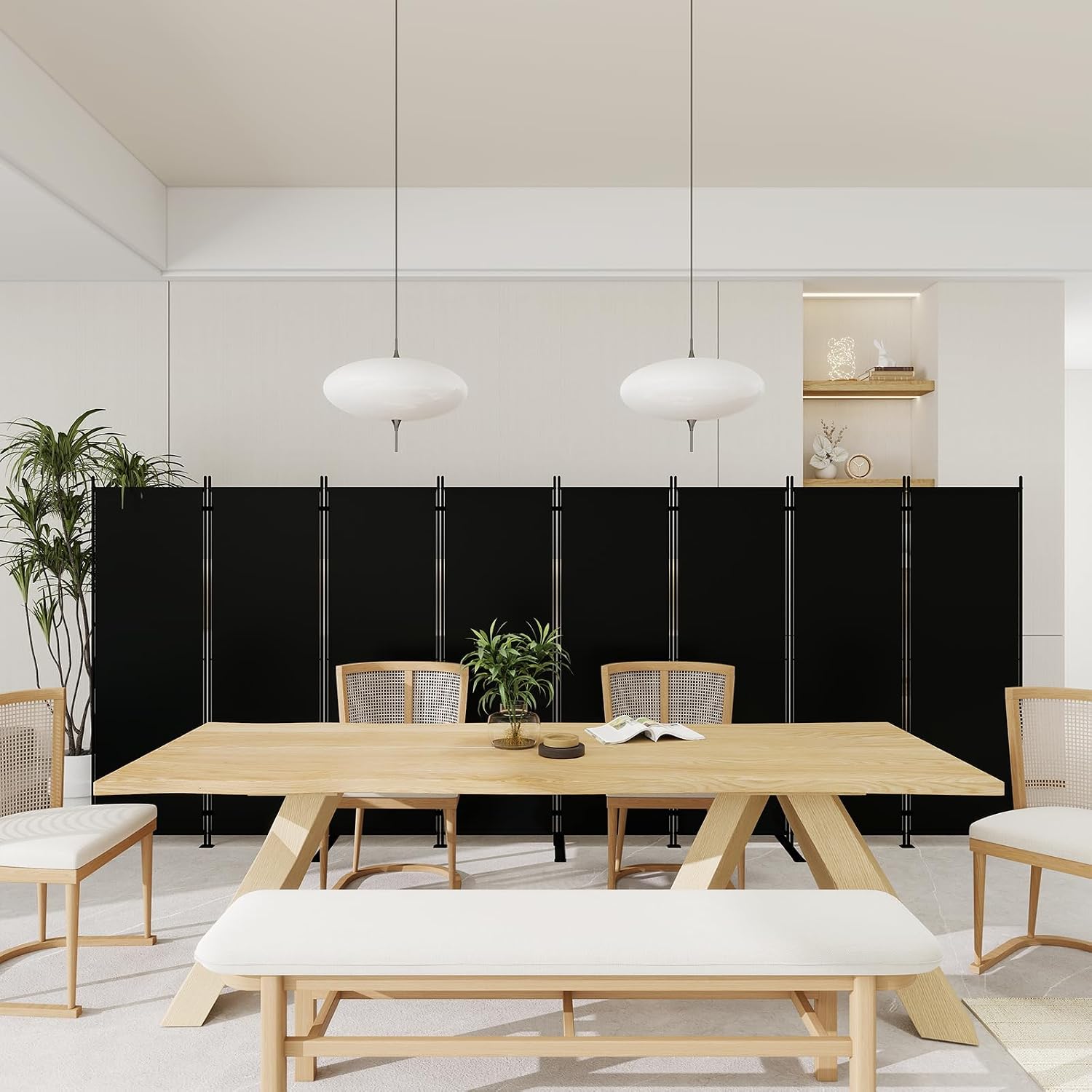 حاجز غرفة قابل للطي من 8 ألواح - مراجعة Partition Screen Divider وسعره