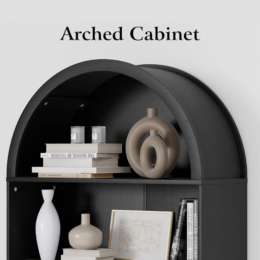 رف كتب طويل بتصميم مقوس، مناسب - مراجعة Bookshelf وسعره