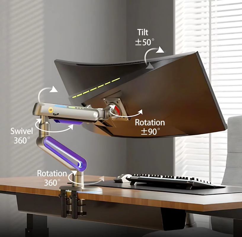 ذراع شاشة الألعاب ERGONOMIC لش - مراجعة Monitor Stand وسعره